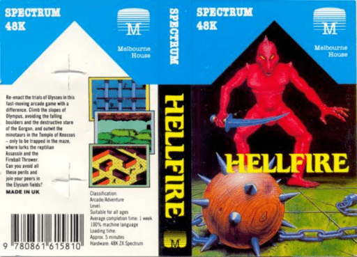 Hellfire box art for ZX Spectrum